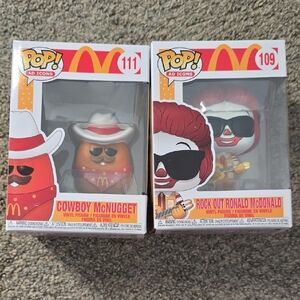 Funko Pop! Ad Icons - Rock Out Ronald McDonald And Cowboy McNugget